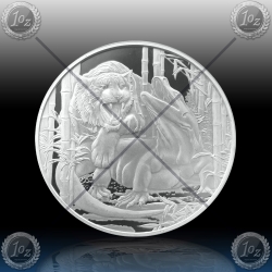 1oz NIUE 1 DOLLAR 2022 (KOMODO DRAGON Vs. TIGER) BU
